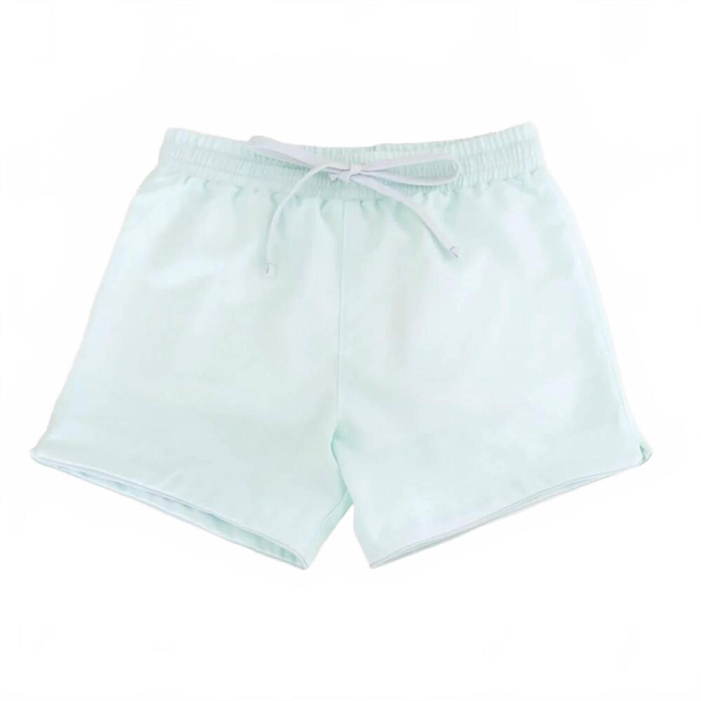 NEW SAINT IDA kid's ice castle swim shorts in pale turquoise